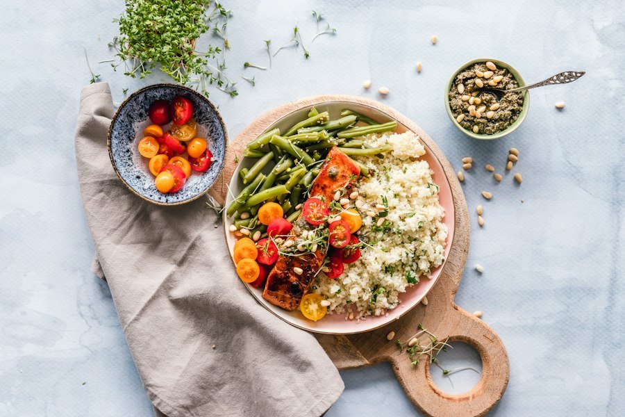 Beautifully plated food